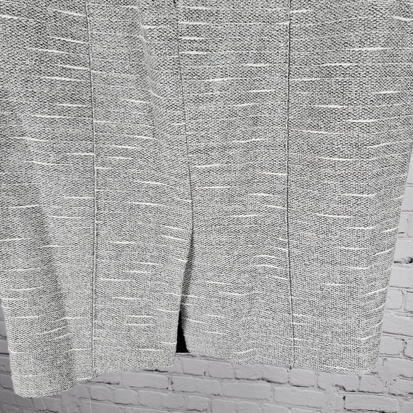 Boss Hugo Boss Grey Lined Back Slit Zipped Straight Knee Length Suit Skirt 4