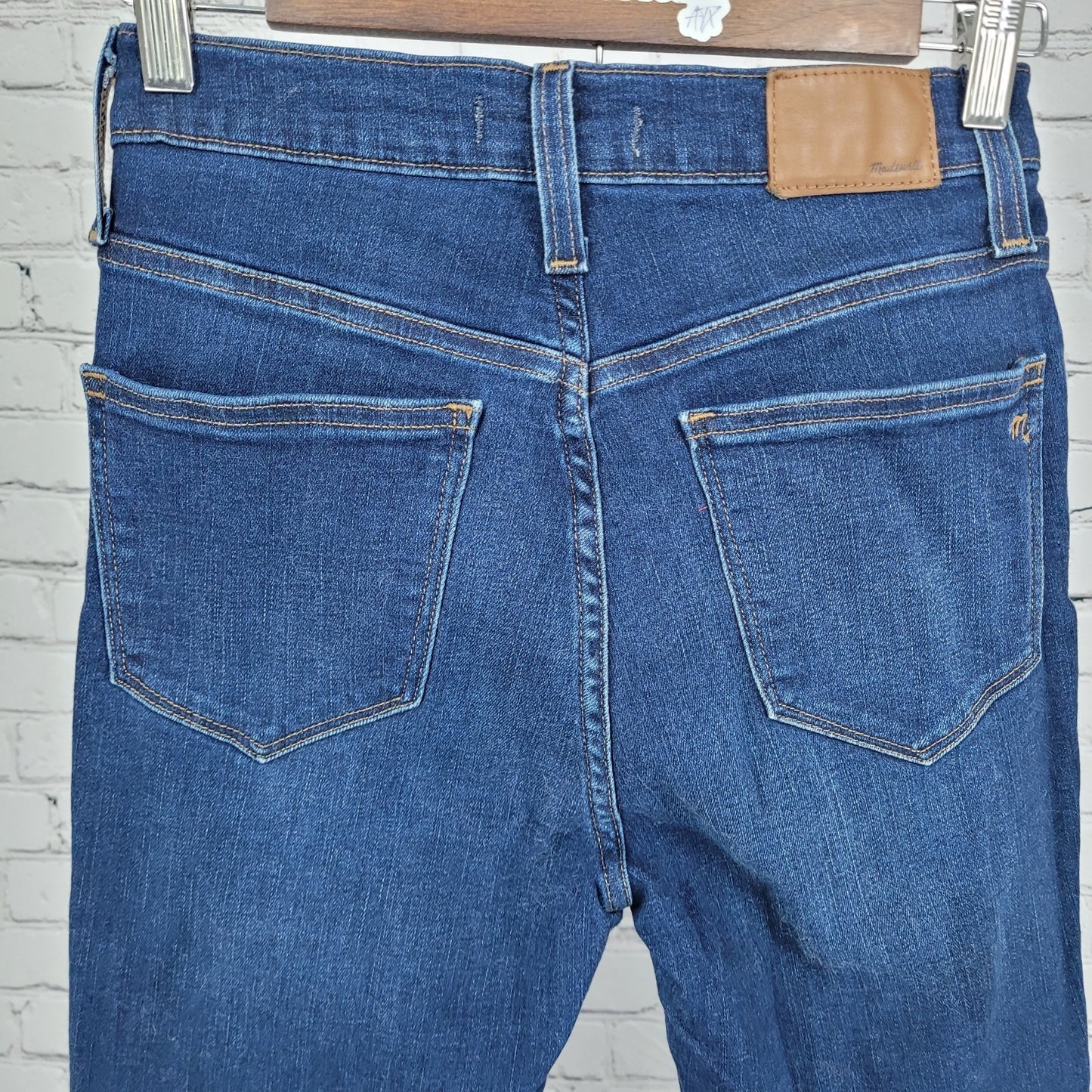 Madewell Blue 9" Mid Rise Skinny Stretch Dark Wash Ankle Jeans 26 (26x27)