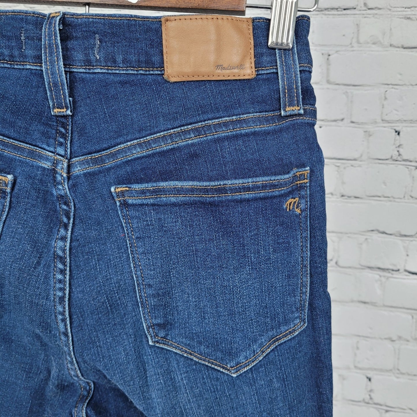 Madewell Blue 9" Mid Rise Skinny Stretch Dark Wash Ankle Jeans 26 (26x27)
