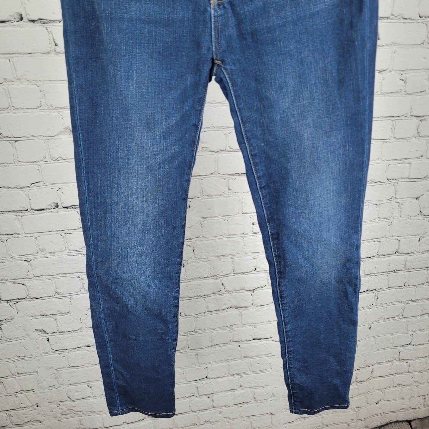Madewell Blue 9" Mid Rise Skinny Stretch Dark Wash Ankle Jeans 26 (26x27)