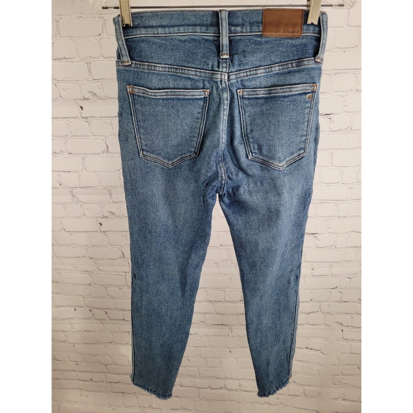 Madewell Blue 10" High Rise Skinny Jeans Medium Wash Women’s Size 25P *puckering