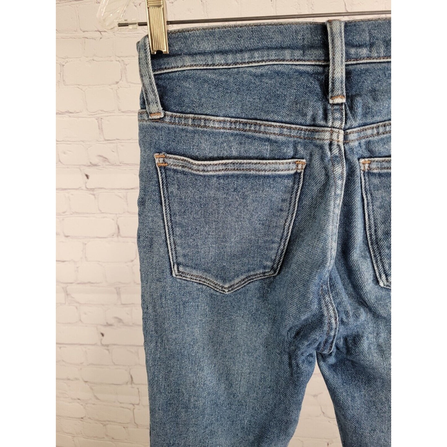 Madewell Blue 10" High Rise Skinny Jeans Medium Wash Women’s Size 25P *puckering