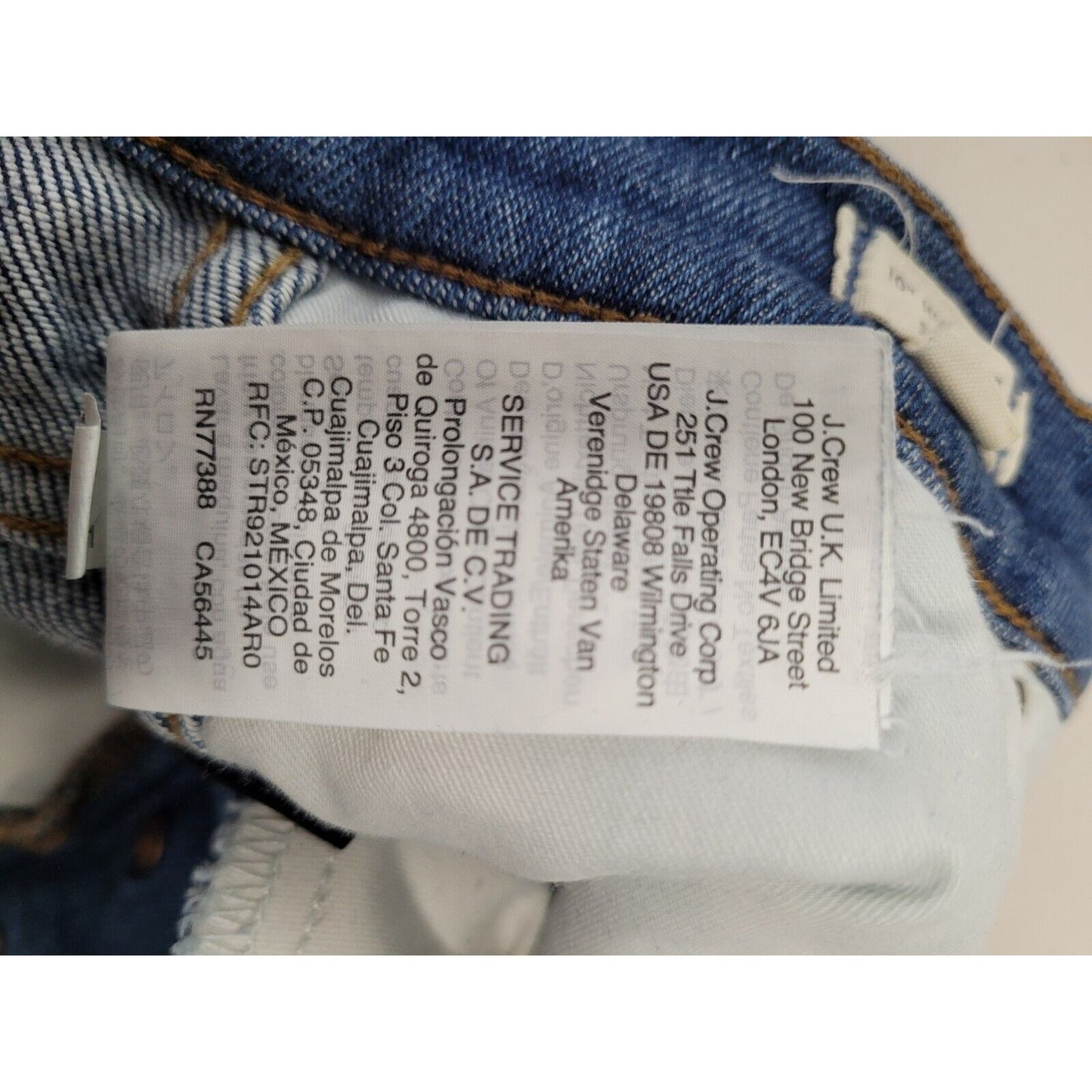 Madewell Blue 10" High Rise Skinny Jeans Medium Wash Women’s Size 25P *puckering