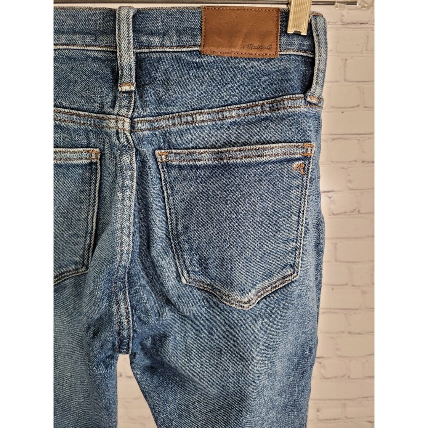 Madewell Blue 10" High Rise Skinny Jeans Medium Wash Women’s Size 25P *puckering