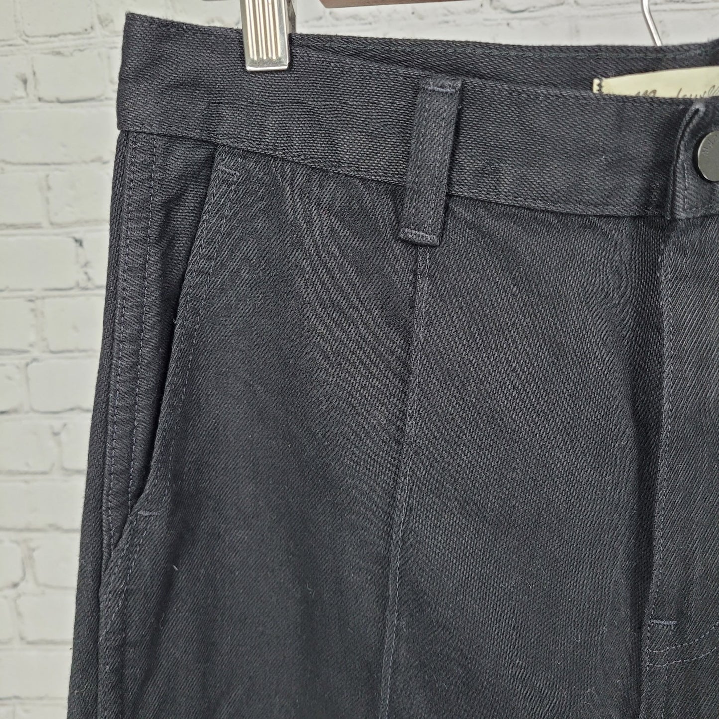 NWT Madewell Black Superwide Leg 100% Cotton High Rise Jeans 29 (29x31)