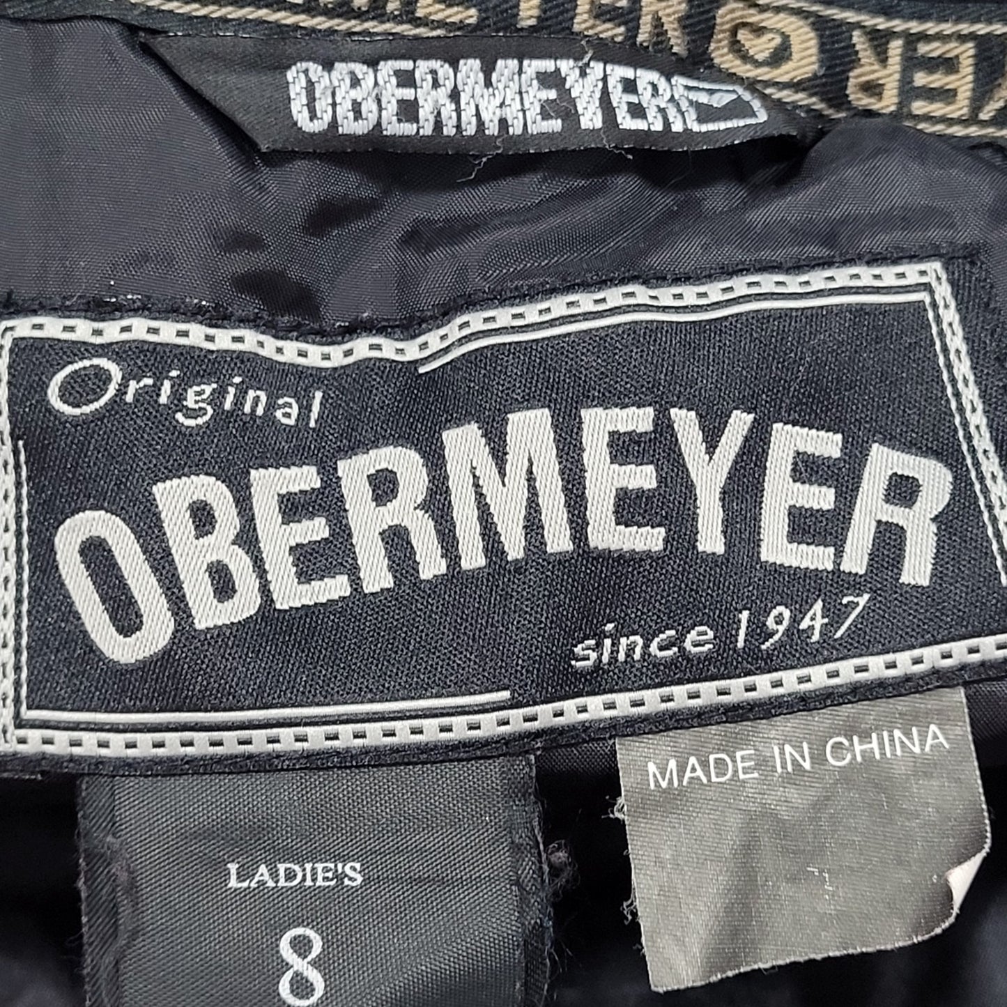 Obermeyer Red Dynamic II Jacket Black Hooded Insulated Inner Pockets Full Zip 8