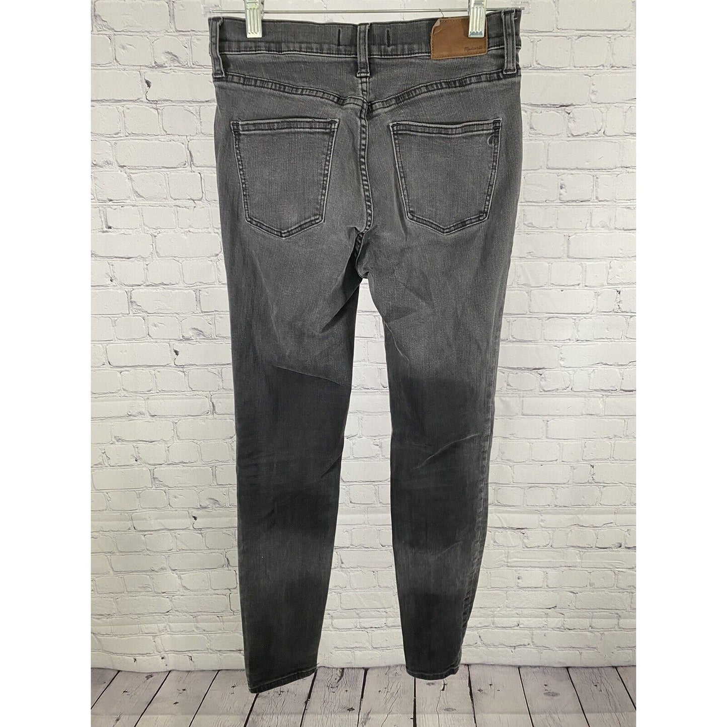 Madewell Dark Gray 9” High Riser Skinny Skinny Denim Jeans Pants (26 x 27)