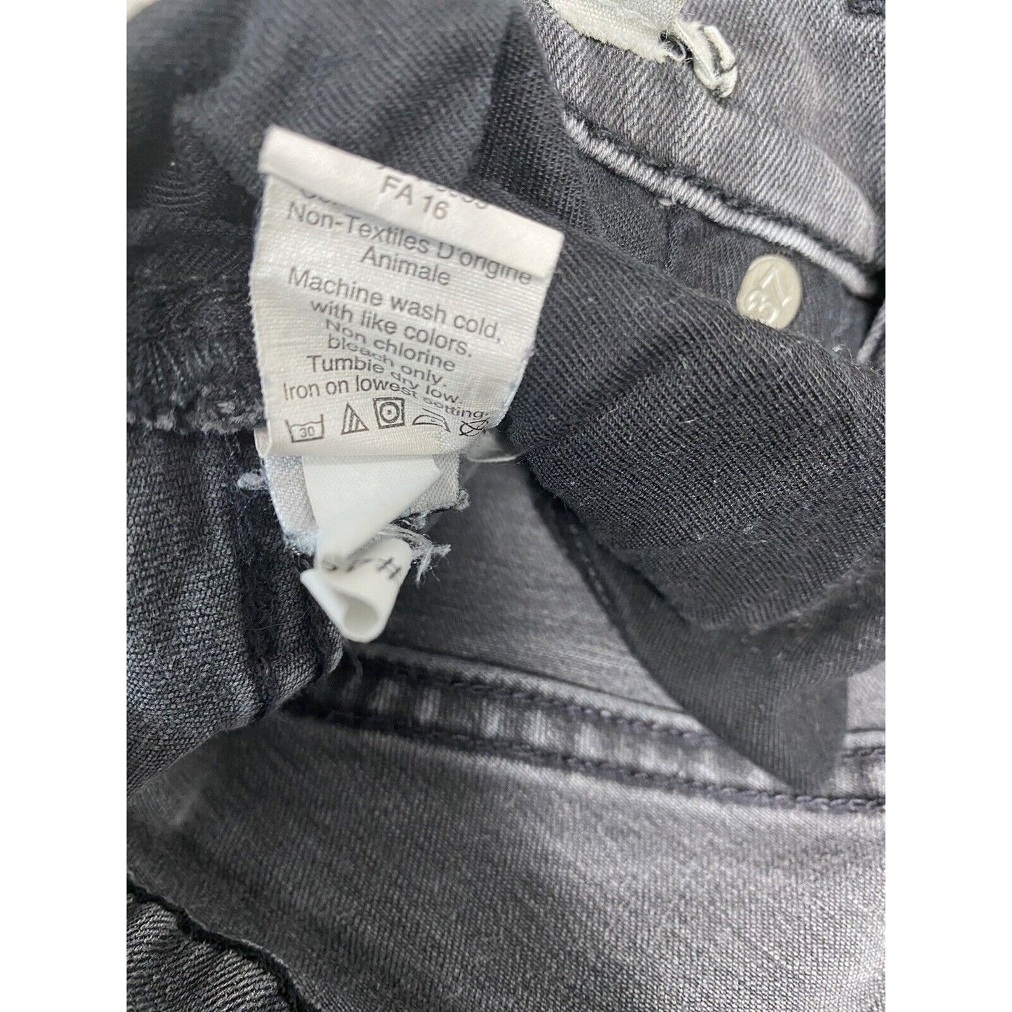 Madewell Dark Gray 9” High Riser Skinny Skinny Denim Jeans Pants (26 x 27)