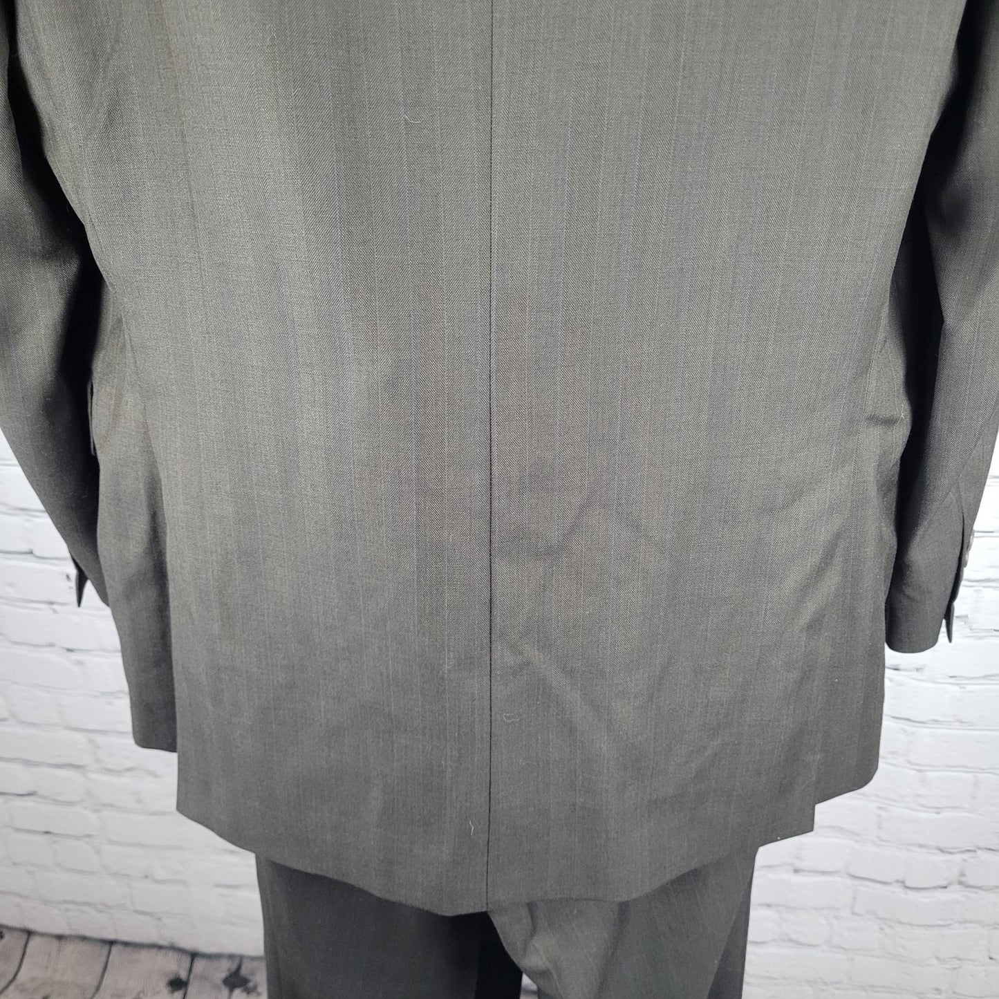 Victor Brown Super 110's Italian Wool Full Suit Set Jacket 42R Pants 36x31