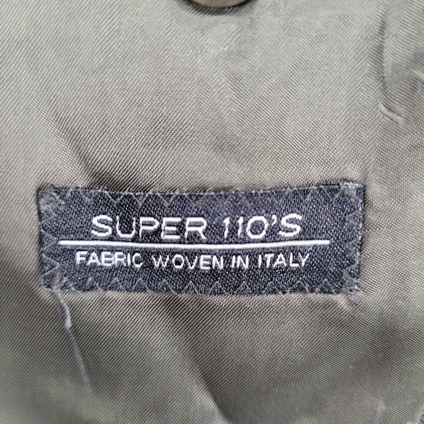 Victor Brown Super 110's Italian Wool Full Suit Set Jacket 42R Pants 36x31