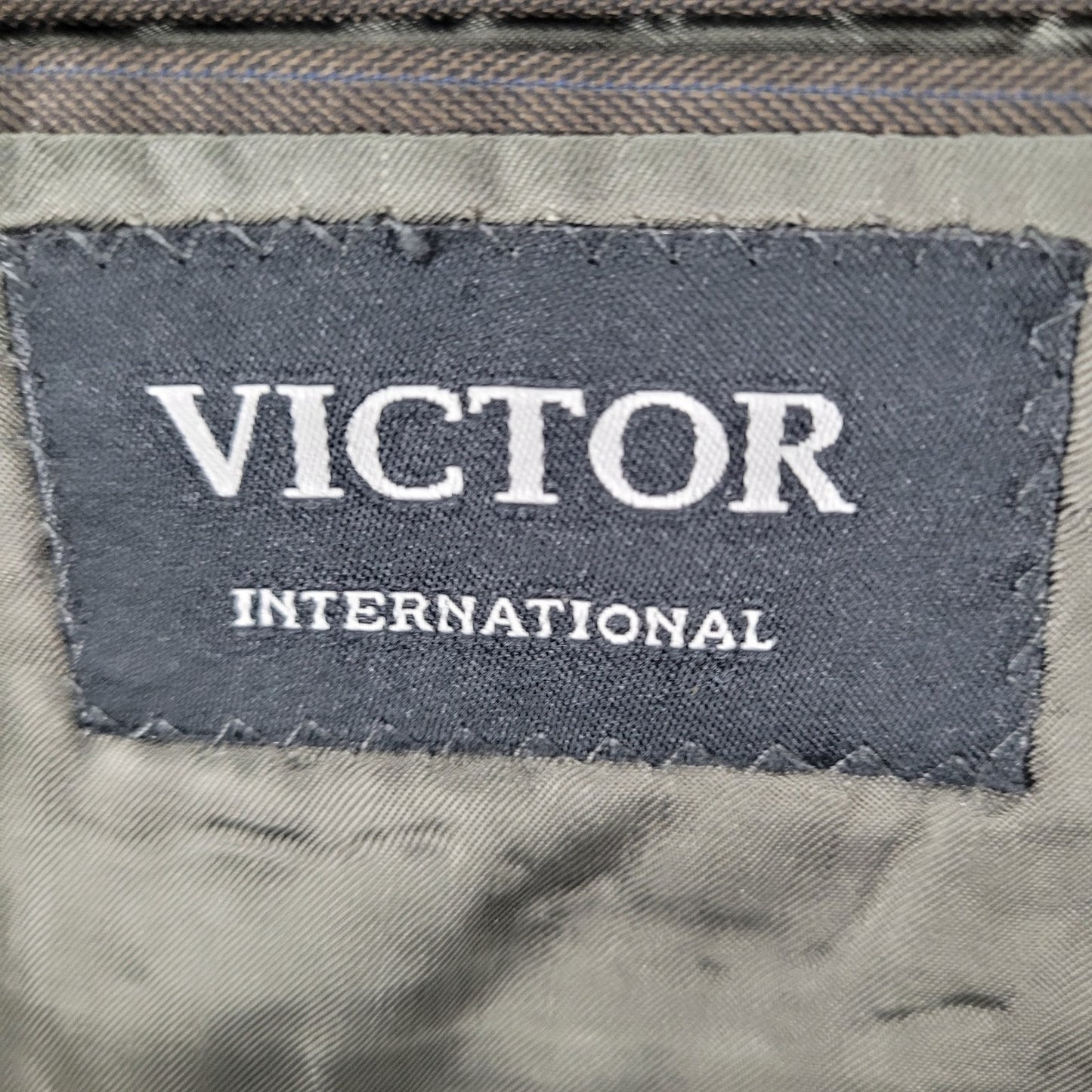 Victor Brown Super 110's Italian Wool Full Suit Set Jacket 42R Pants 36x31