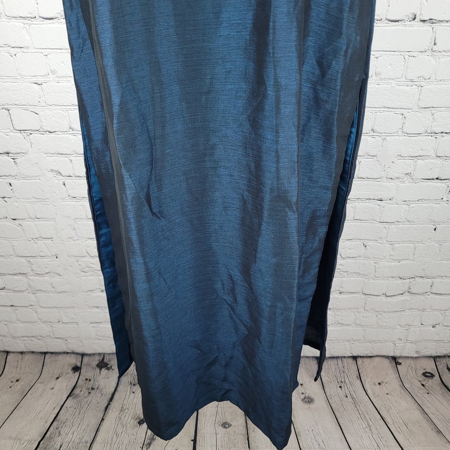 NWT Sudarshan Designer Kurtis Blue Embroidered Side Slits Sleeveless Size XXL