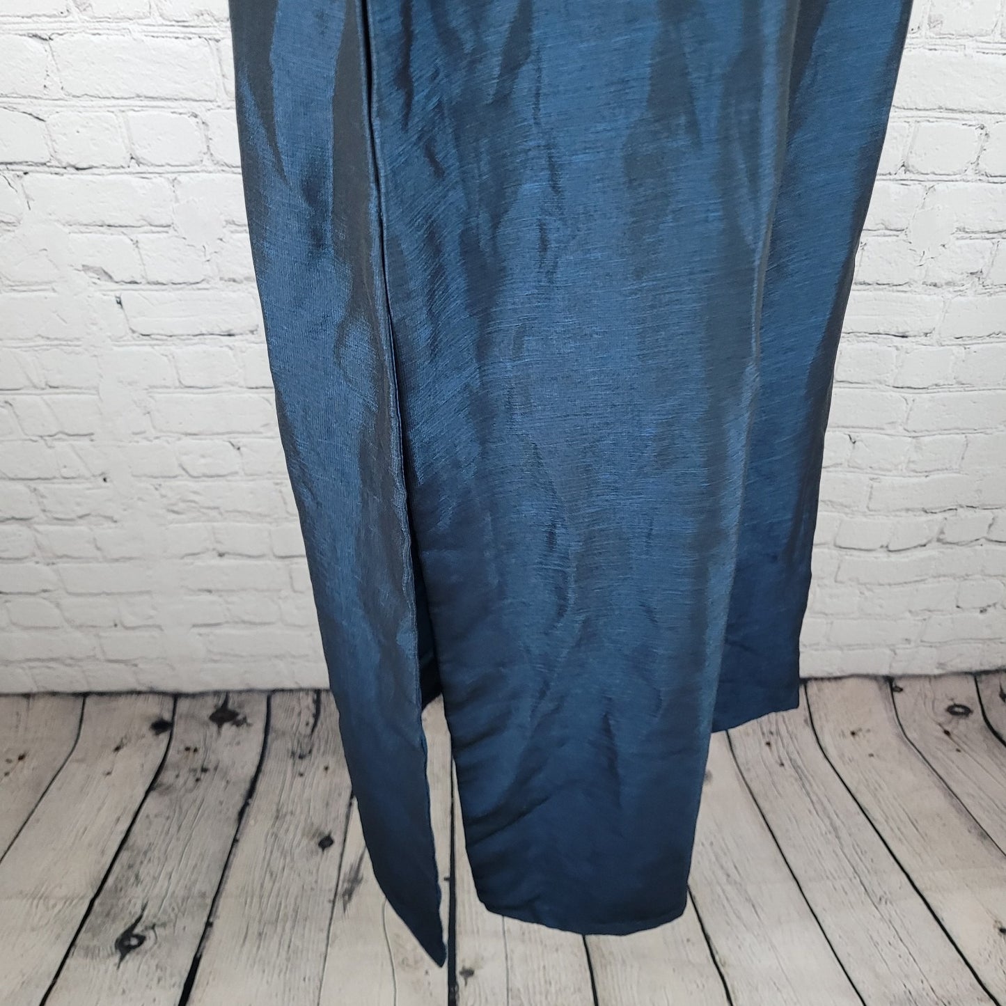 NWT Sudarshan Designer Kurtis Blue Embroidered Side Slits Sleeveless Size XXL
