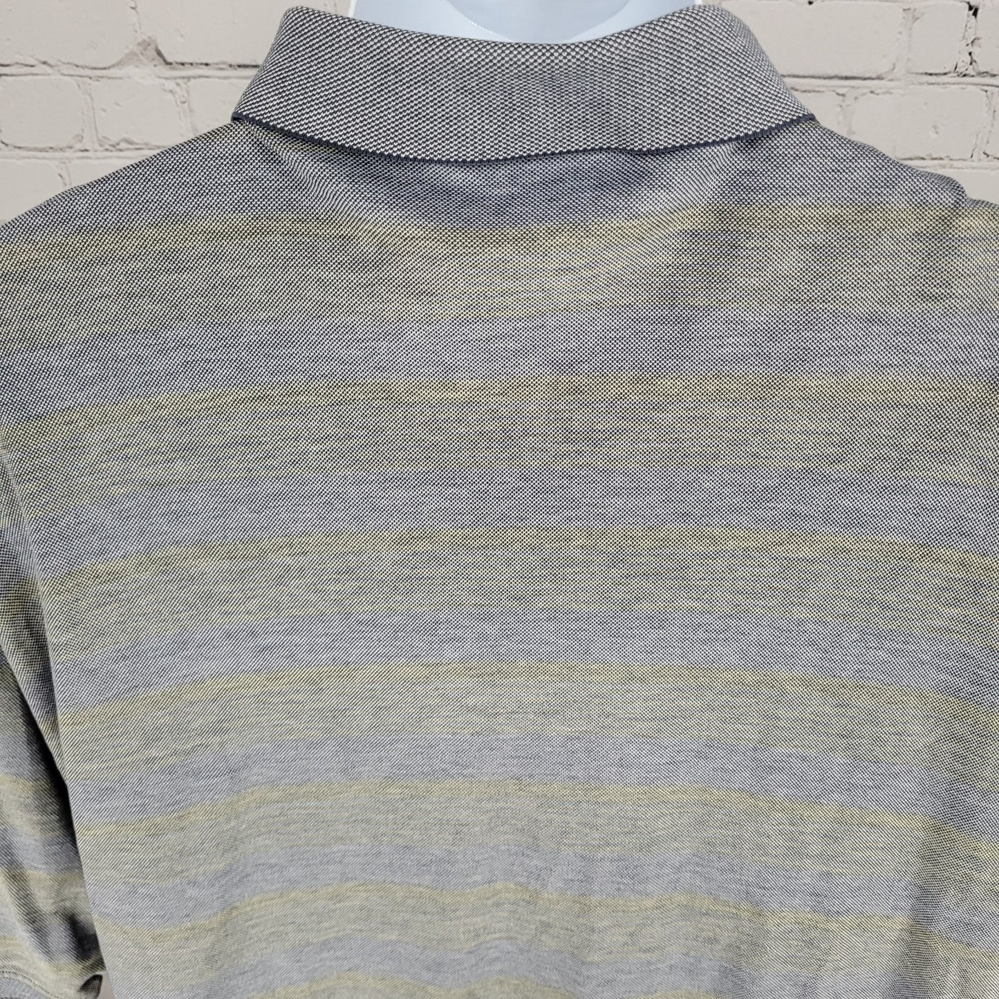 Augusta National Golf Shop Grey 60's 2 Ply Mercerized Cotton Polo Shirt Size XL