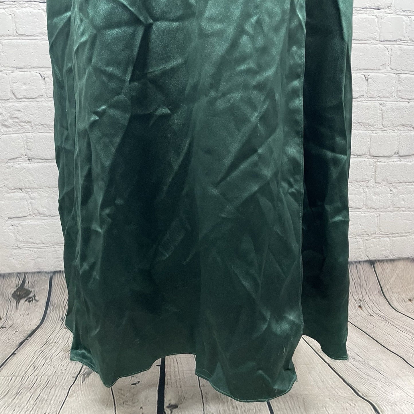 Jenny Yoo Green Strappy Backless Wrap Tie Bridesmaid Maxi Dress Gown Size 4