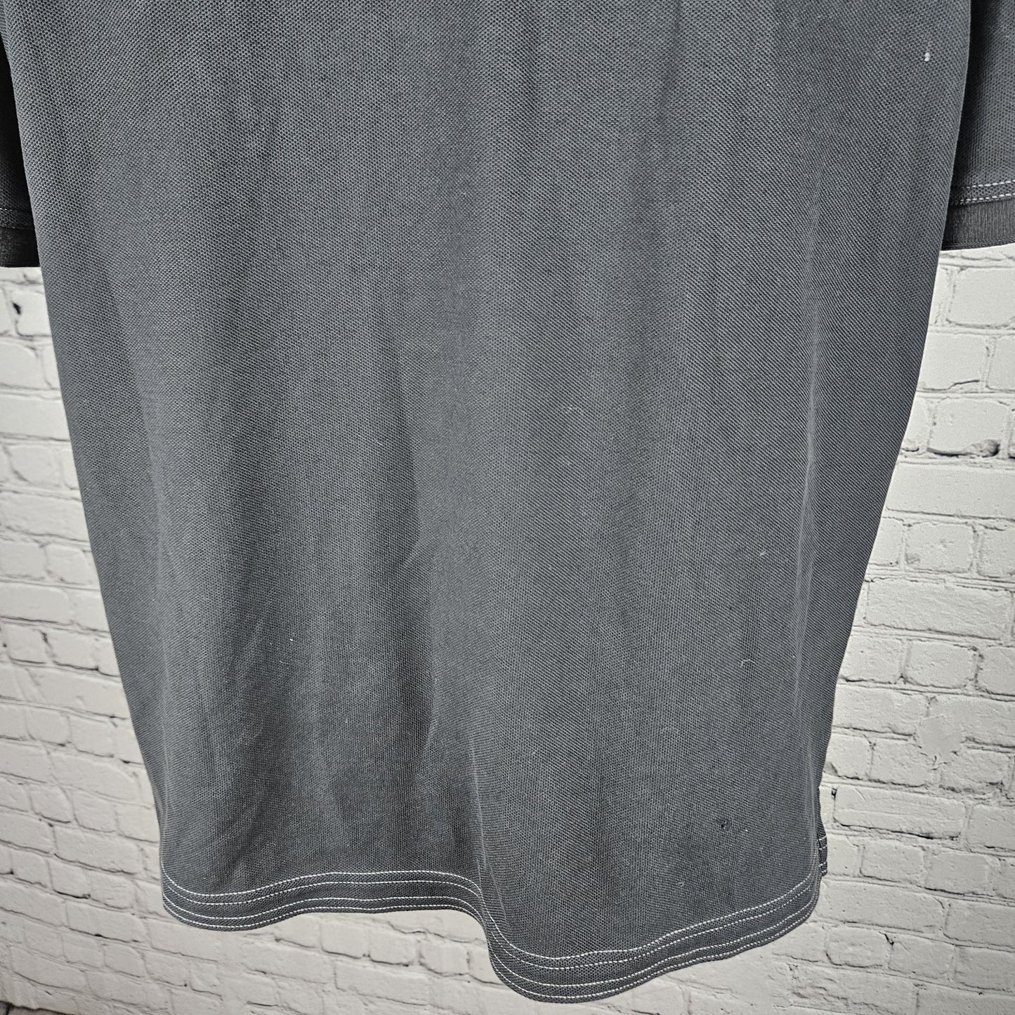 Tommy Bahama Black Supima Cotton Fish Logo Short Sleeve Polo Shirt Medium M
