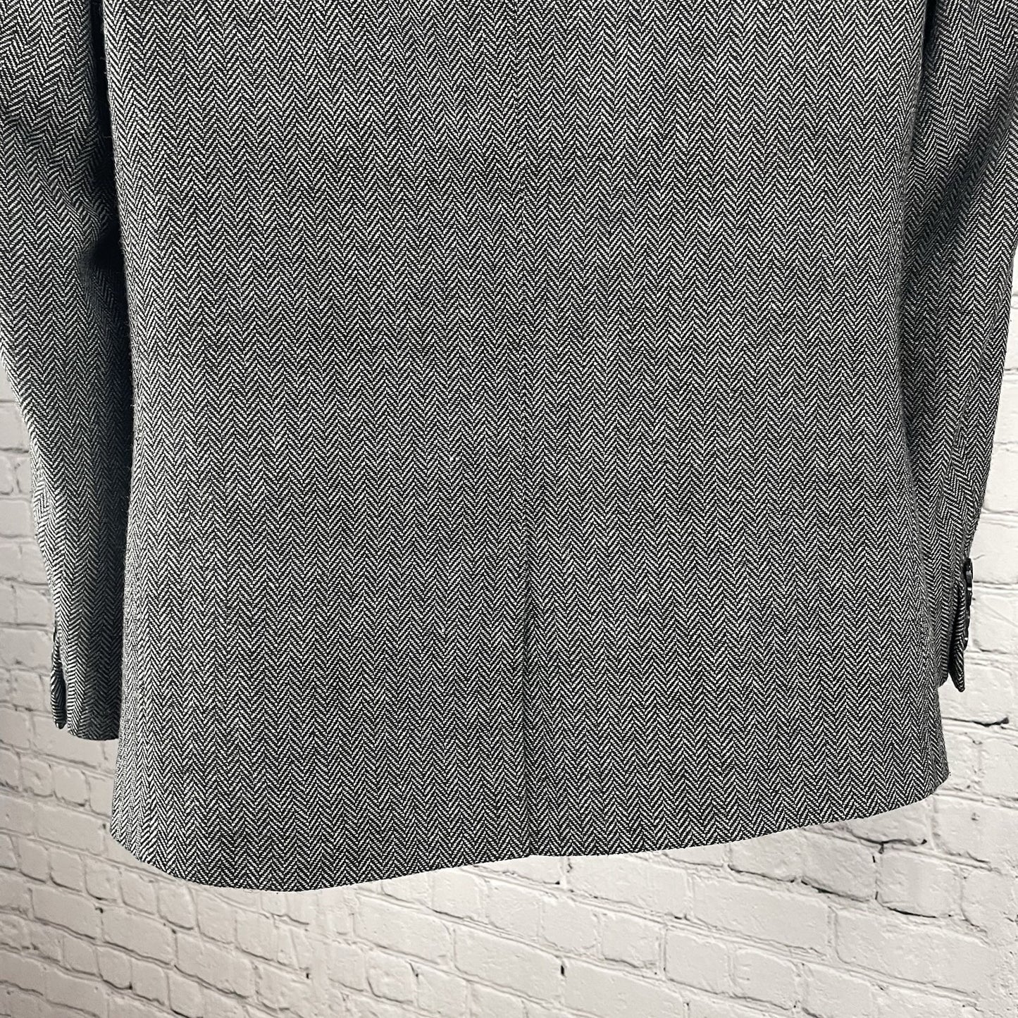Threads 4 Thought Black & White 2 Button Vented Notch Blazer Jacket Size Large L