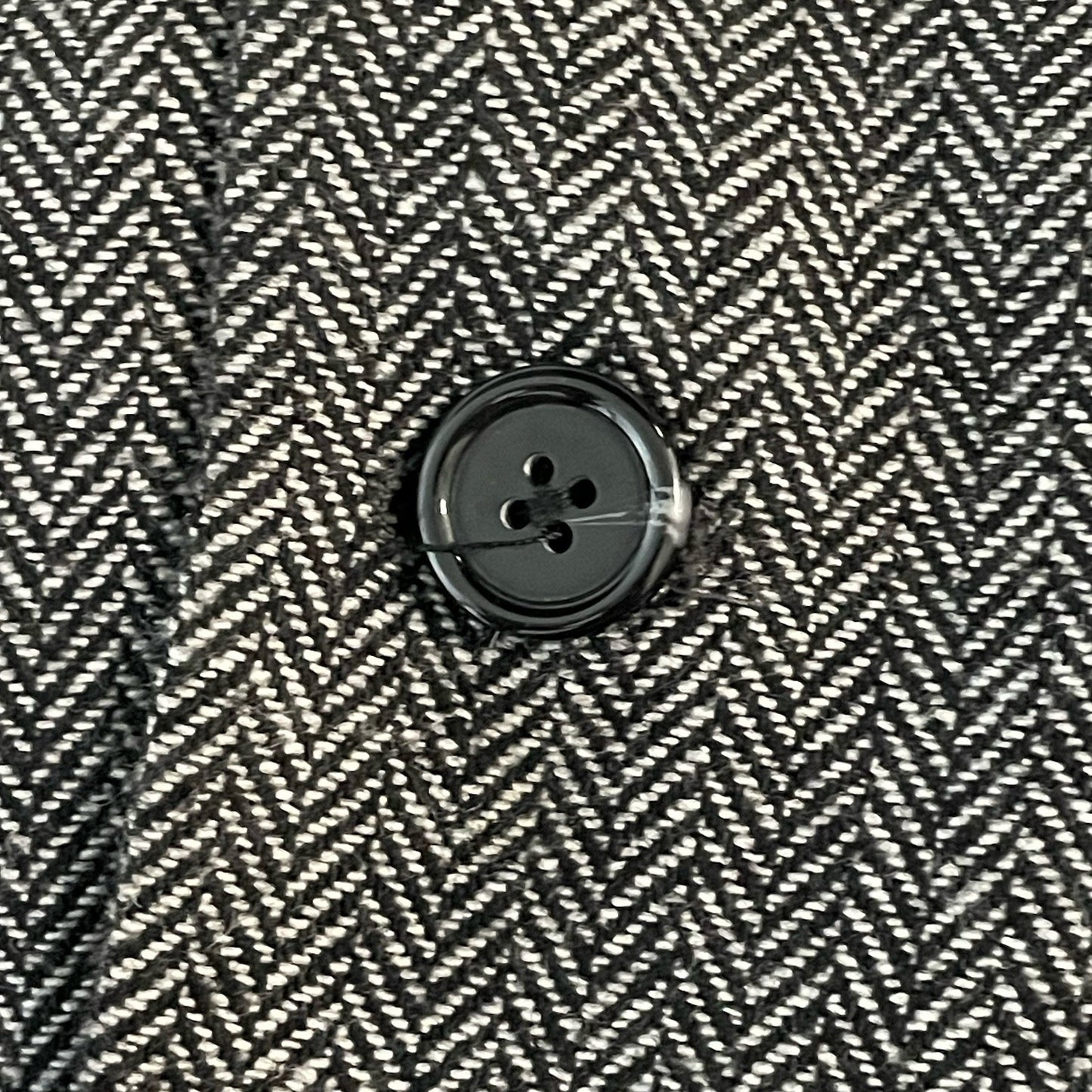 Threads 4 Thought Black & White 2 Button Vented Notch Blazer Jacket Size Large L