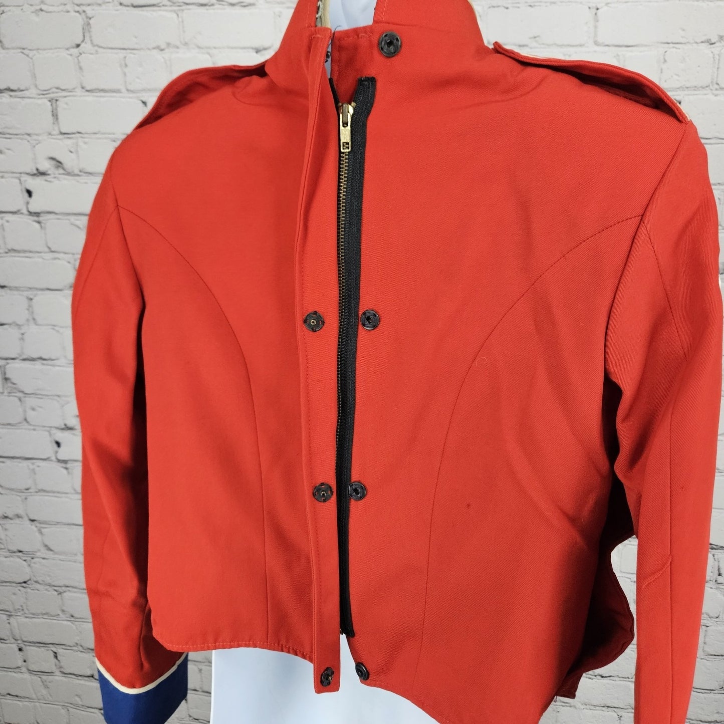 VTG Fruhauf Jack C Hays Rebel Marching Band Red White Blue Uniform US 36R