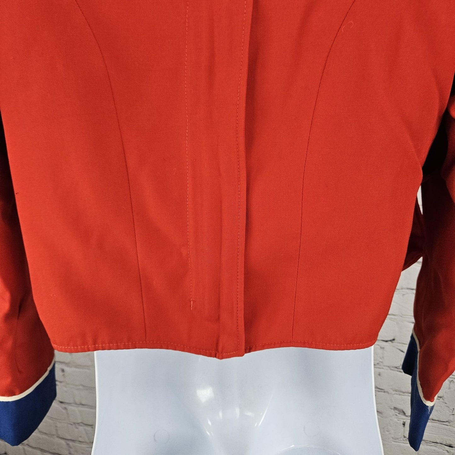 VTG Fruhauf Jack C Hays Rebel Marching Band Red White Blue Uniform US 36R