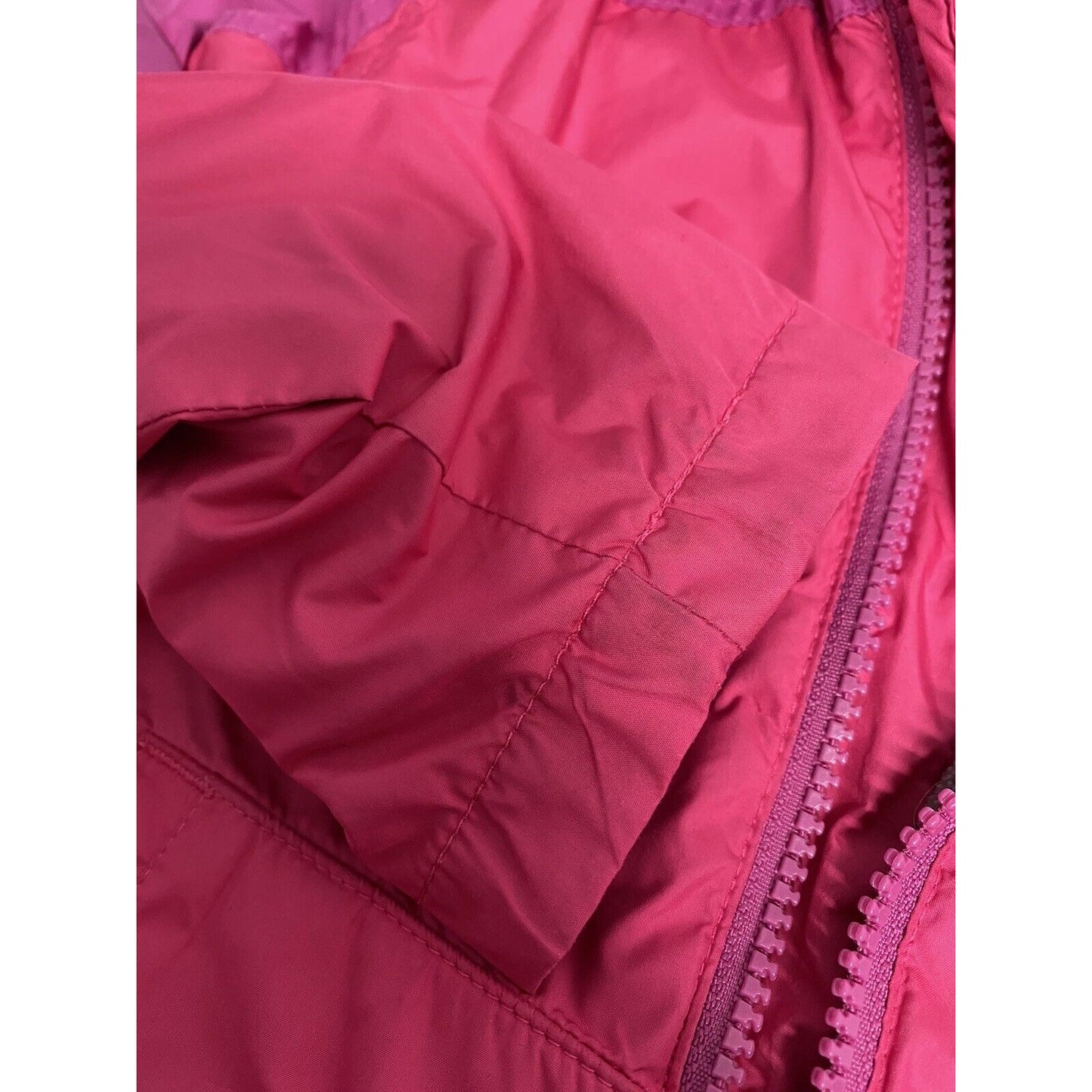 Cabela’s Polartec Pink Purple Full Zip Fleece Lined Winter Jacket Youth Girls 3T
