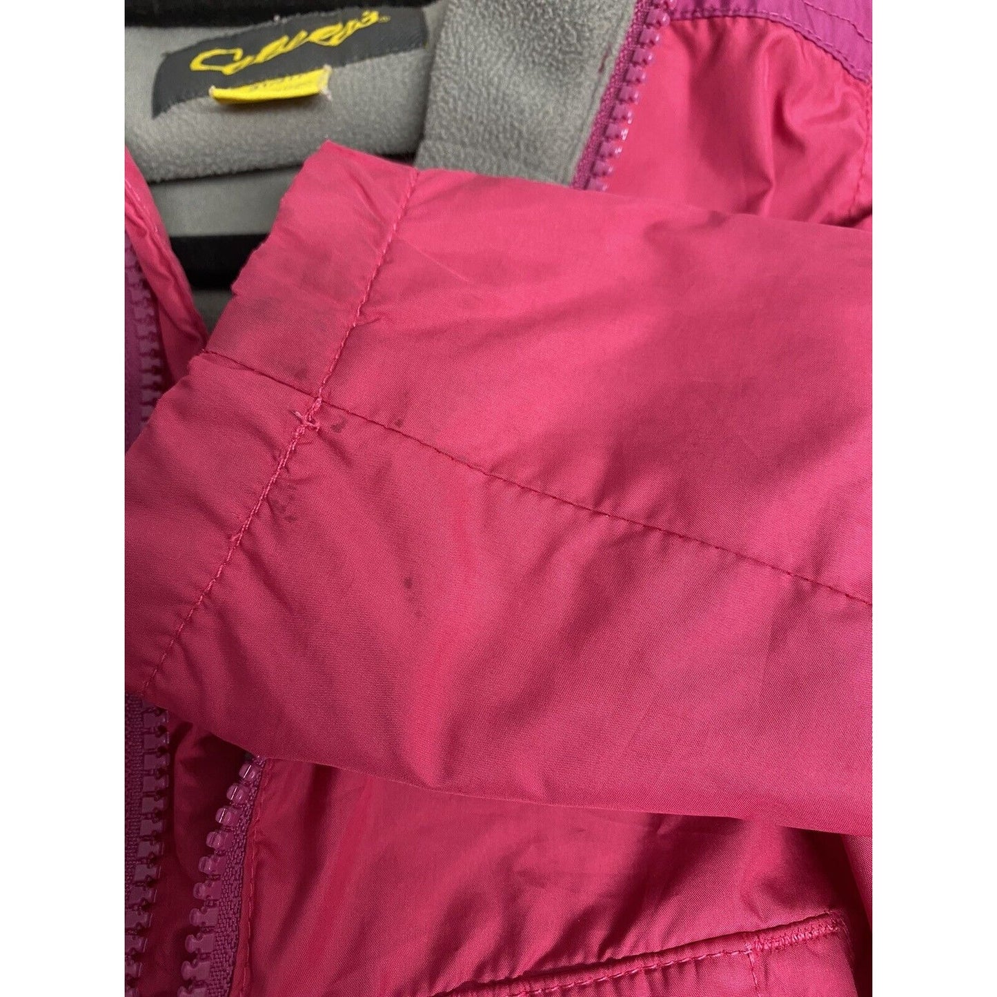 Cabela’s Polartec Pink Purple Full Zip Fleece Lined Winter Jacket Youth Girls 3T