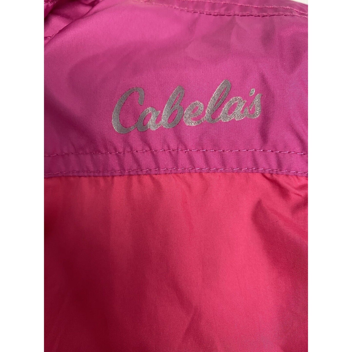 Cabela’s Polartec Pink Purple Full Zip Fleece Lined Winter Jacket Youth Girls 3T