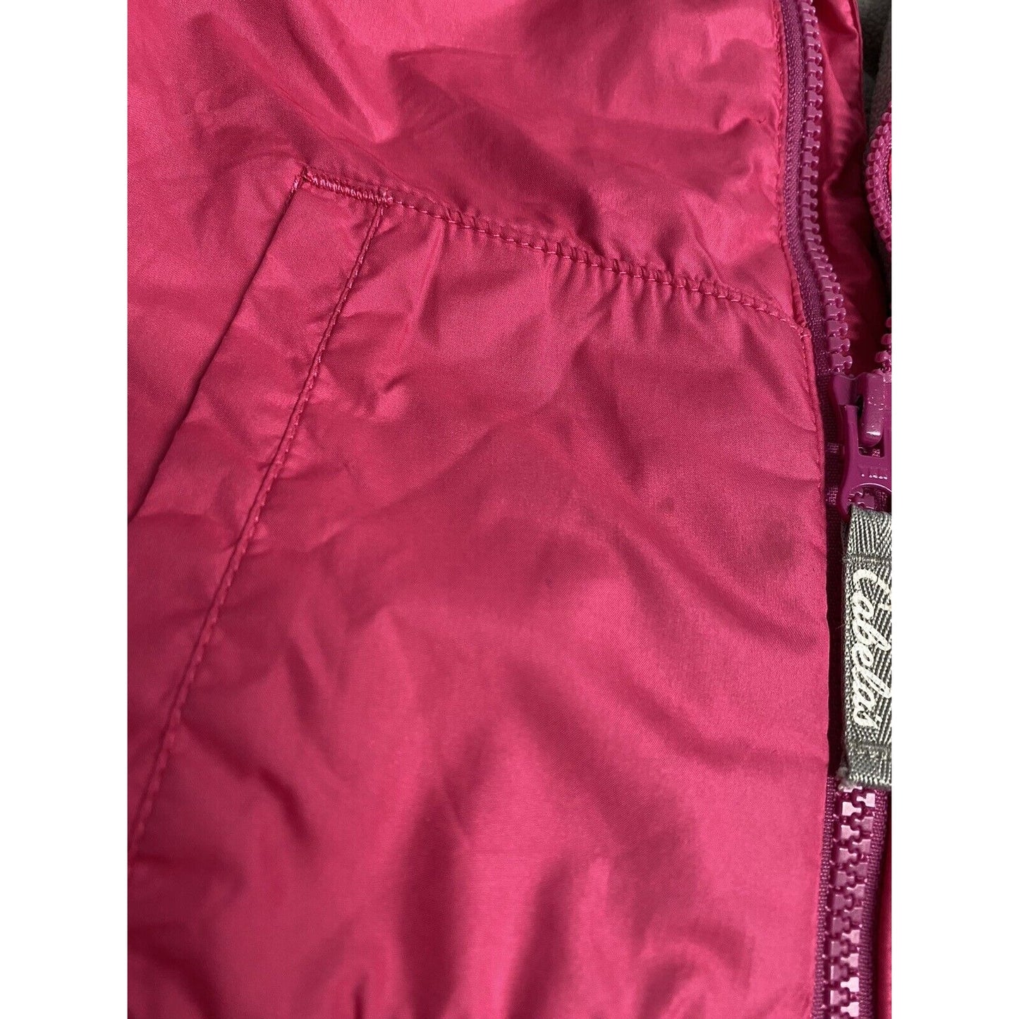 Cabela’s Polartec Pink Purple Full Zip Fleece Lined Winter Jacket Youth Girls 3T