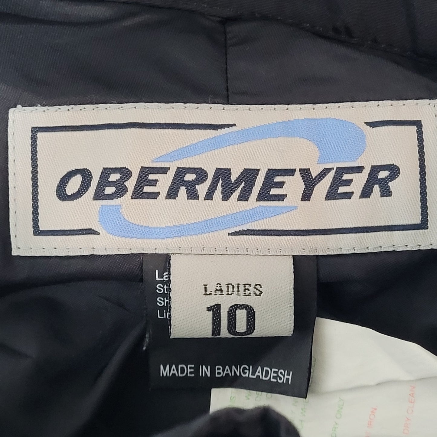 Obermeyer Black Adjustable Waist Zip Pocket Snow Ski Pants Size 10 (31x30)