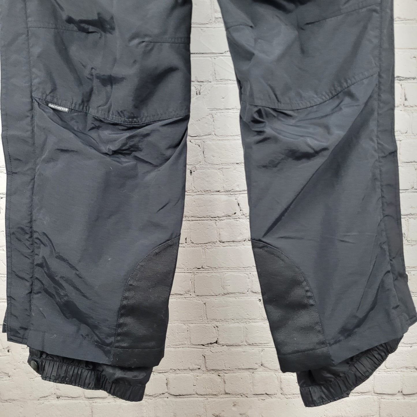 Obermeyer Black Adjustable Waist Zip Pocket Snow Ski Pants Size 10 (31x30)