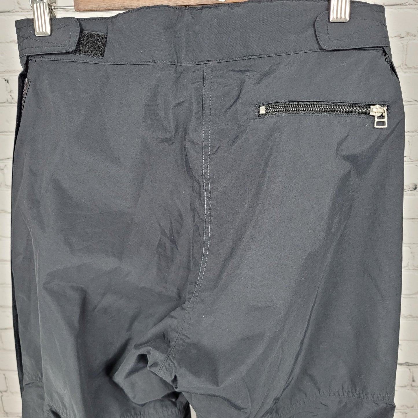 Obermeyer Black Adjustable Waist Zip Pocket Snow Ski Pants Size 10 (31x30)