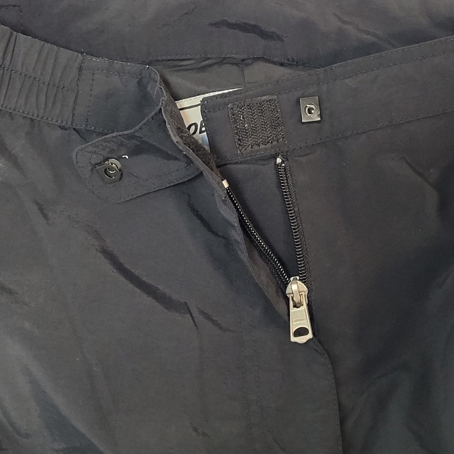 Obermeyer Black Adjustable Waist Zip Pocket Snow Ski Pants Size 10 (31x30)