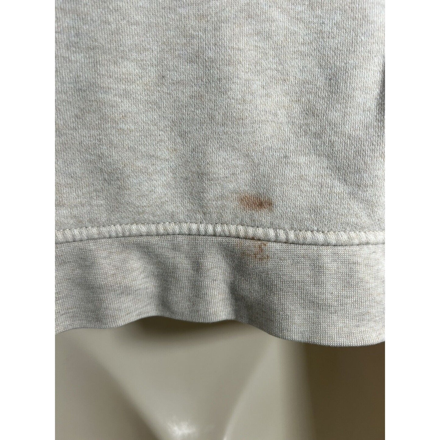MWL Madewell Beige Cropped Pullover Sweatshirt Organic Cotton Blend Women’s S