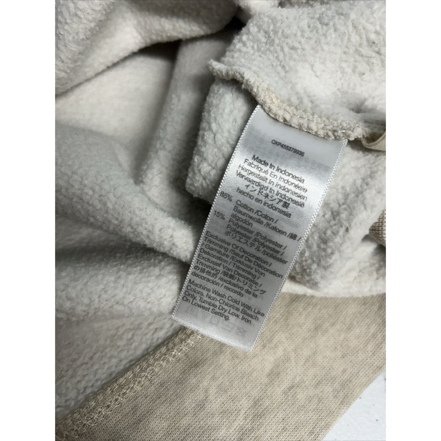 MWL Madewell Beige Cropped Pullover Sweatshirt Organic Cotton Blend Women’s S
