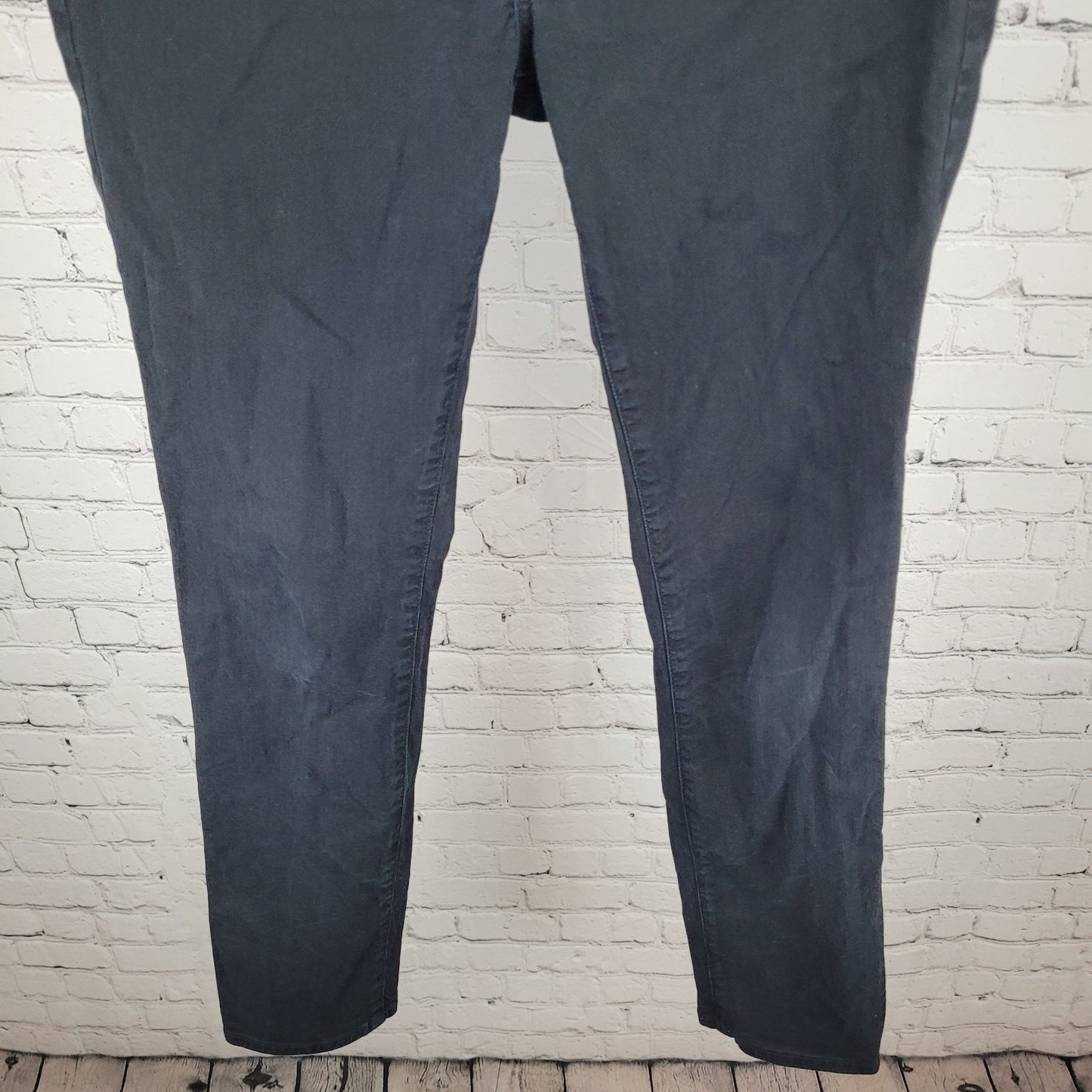 AG Adriano Goldschmied Black Denim Stretch Jeans USA Made Size 29R (32x30)