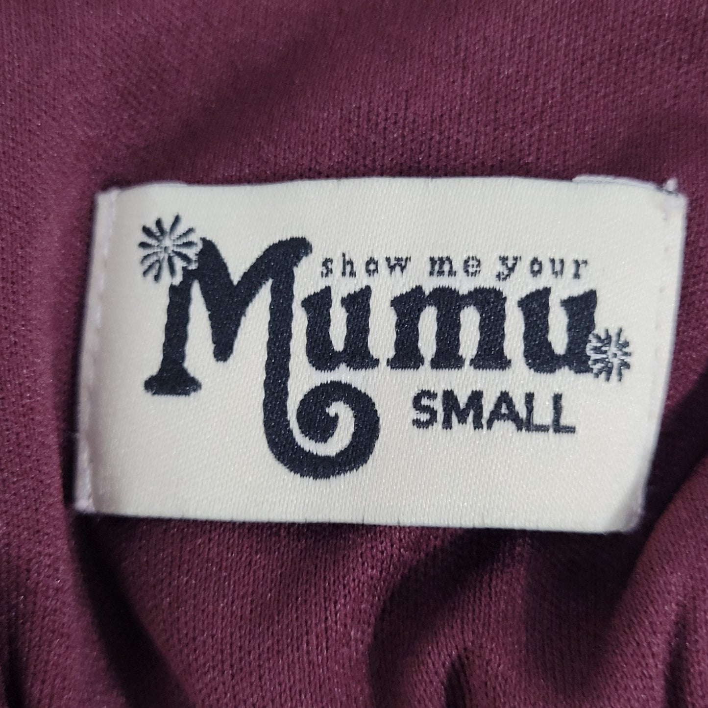 Show Me Your MuMu Burgundy Strappy Empire Waist Maxi Dress USA Made Small S