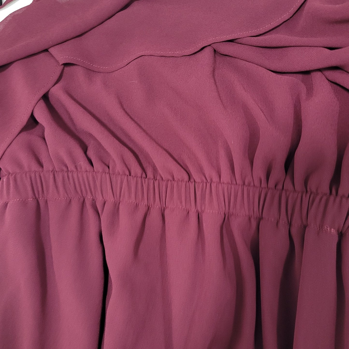Show Me Your MuMu Burgundy Strappy Empire Waist Maxi Dress USA Made Small S