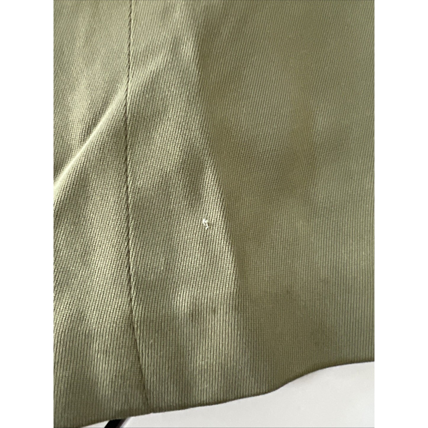 Liz Claiborne Green 100% Silk Button Notch Blazer Formal Suit Jacket Petite 10P