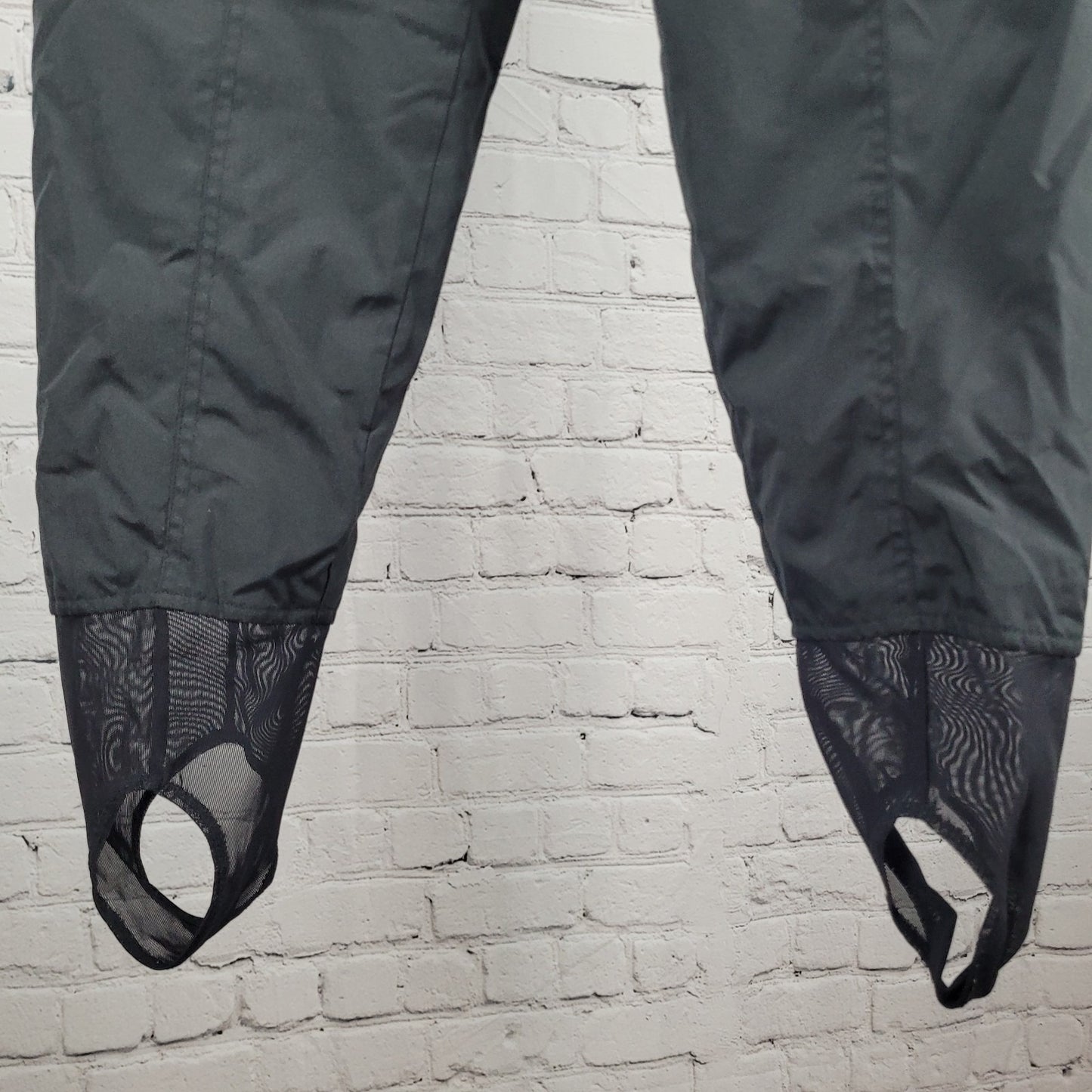 VTG Obermeyer Black Stilleto Belted Stirrup Insulated Ski Pants Size 10 (28x25)