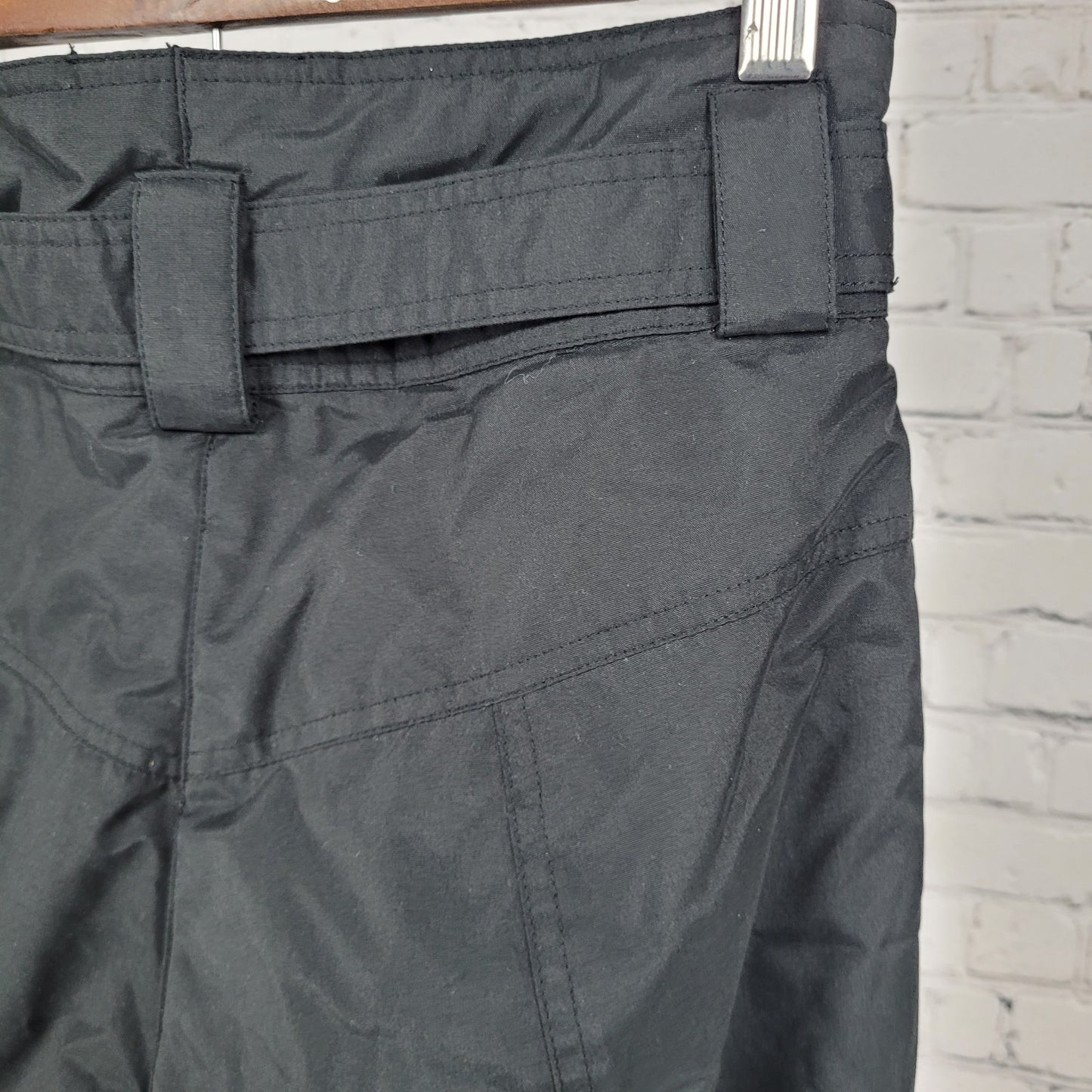 VTG Obermeyer Black Stilleto Belted Stirrup Insulated Ski Pants Size 10 (28x25)