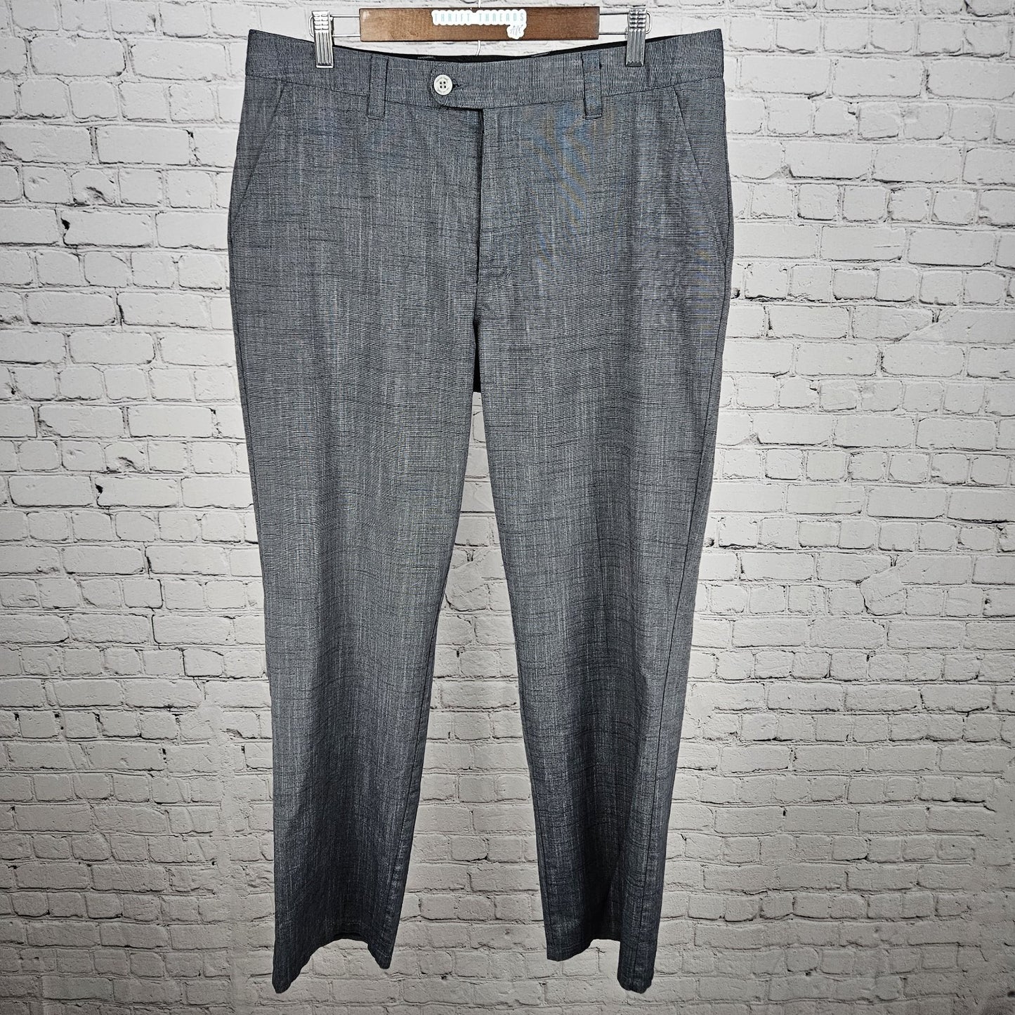 Travis Mathew Grey Straight Leg Flat Front Golf Chino Pants 36 (36x31)