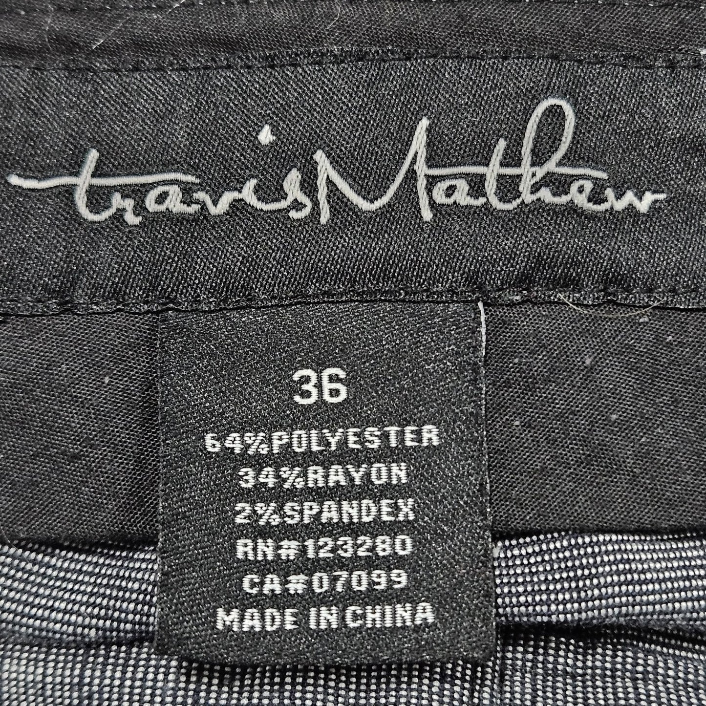 Travis Mathew Grey Straight Leg Flat Front Golf Chino Pants 36 (36x31)