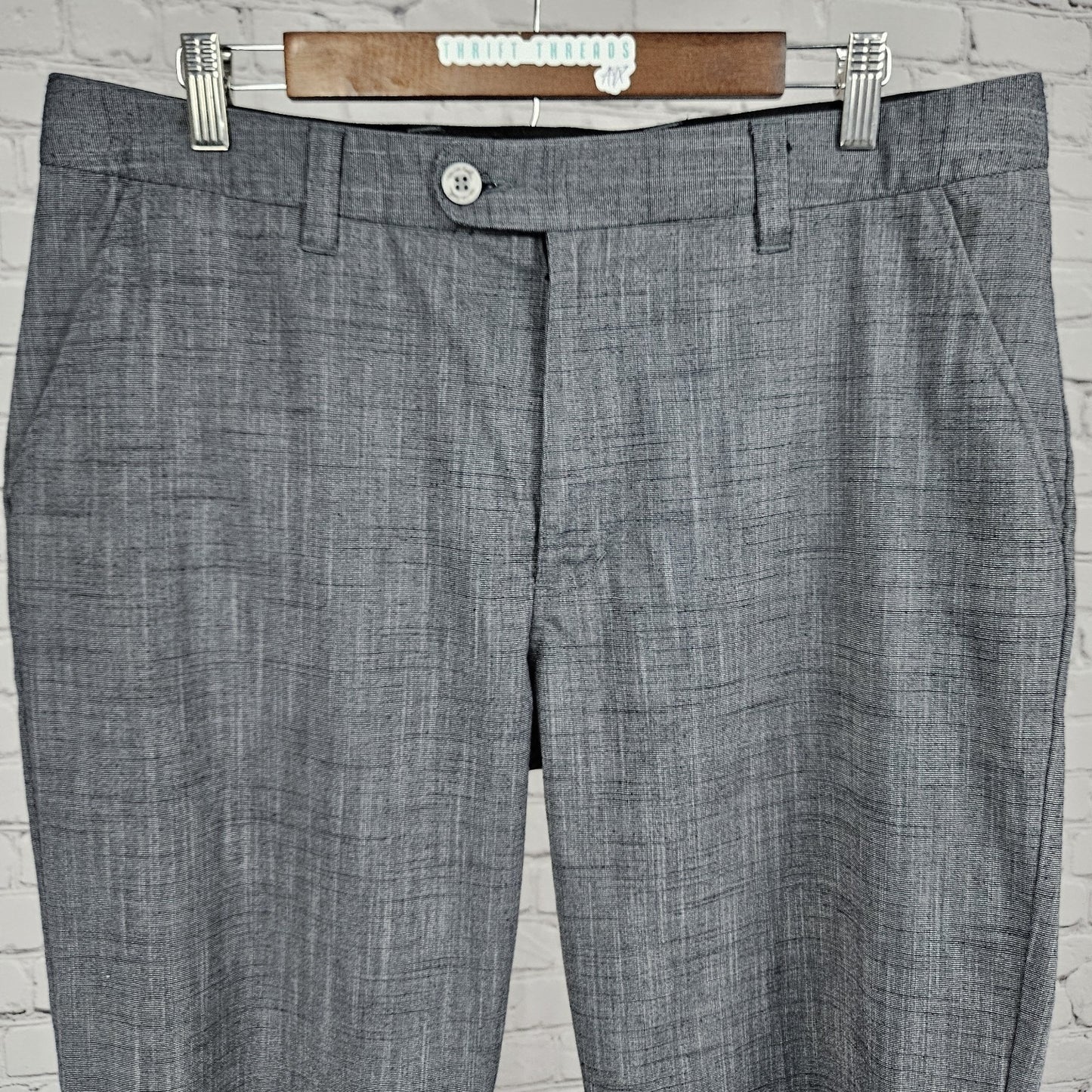 Travis Mathew Grey Straight Leg Flat Front Golf Chino Pants 36 (36x31)