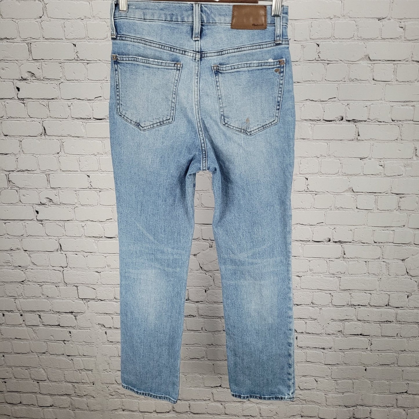 Madewell Blue Denim Slim Demi Boot Mid Rise Stretch Jeans Size 25 (25x27)