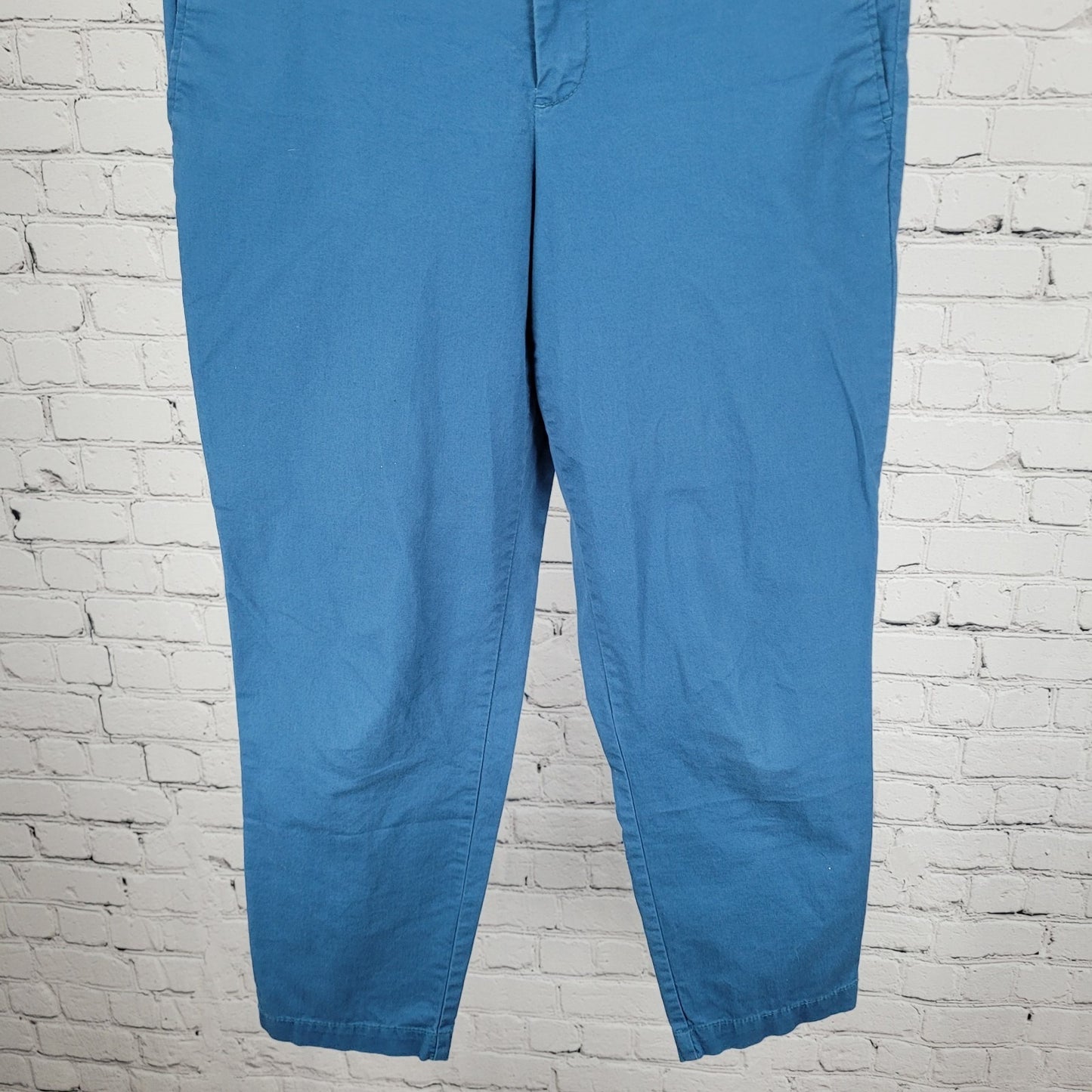 KUT From The Kloth Blue Lightweight Stretch Mid Rise Cropped Pants 4 (30x25)