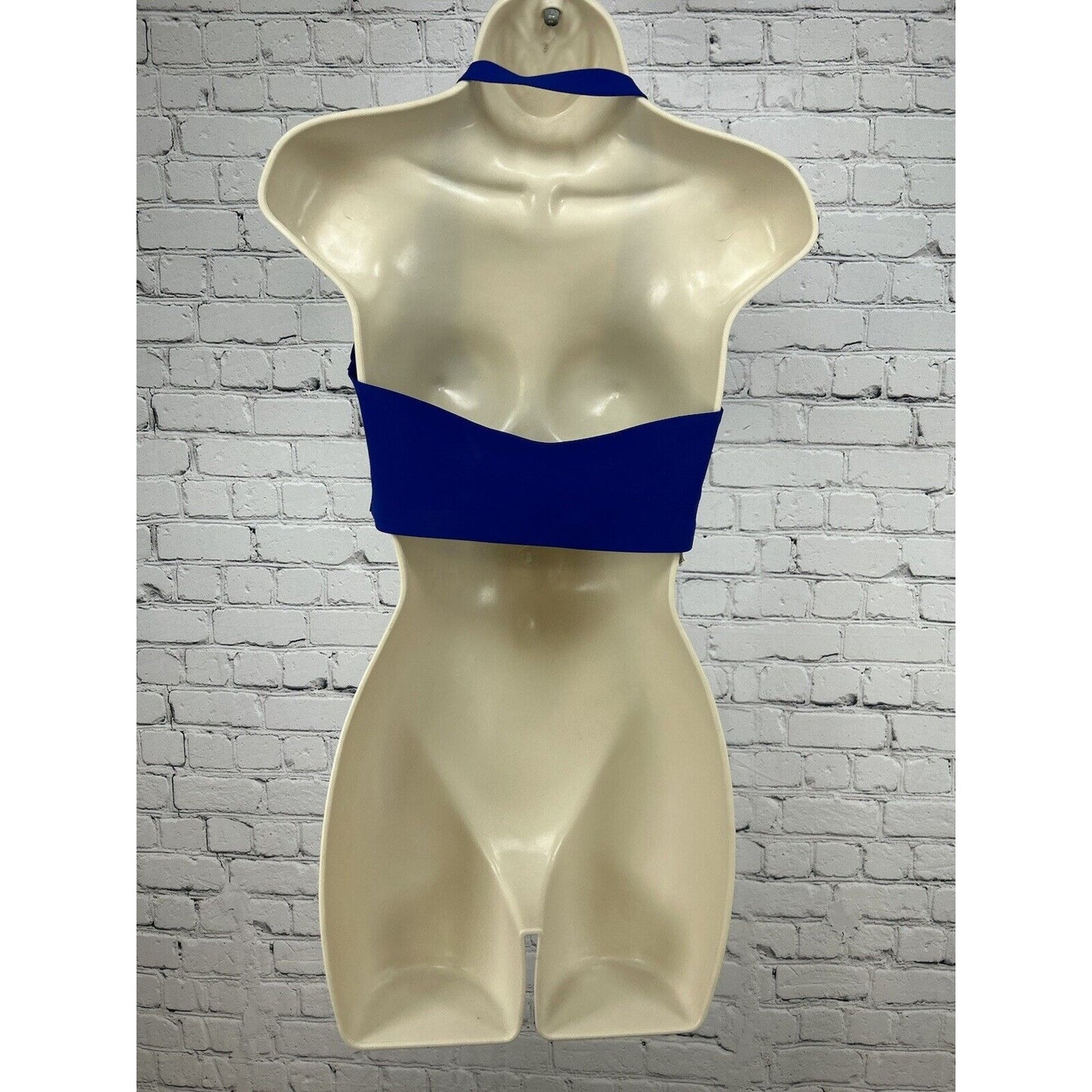 Free People Intimately Wireless Blue Halter Seamless Bralette Size Medium M