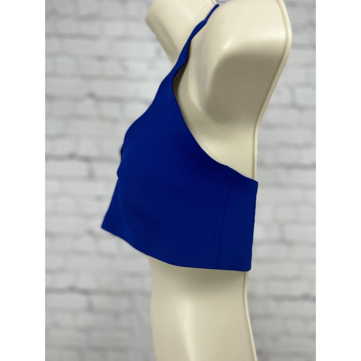 Free People Intimately Wireless Blue Halter Seamless Bralette Size Medium M