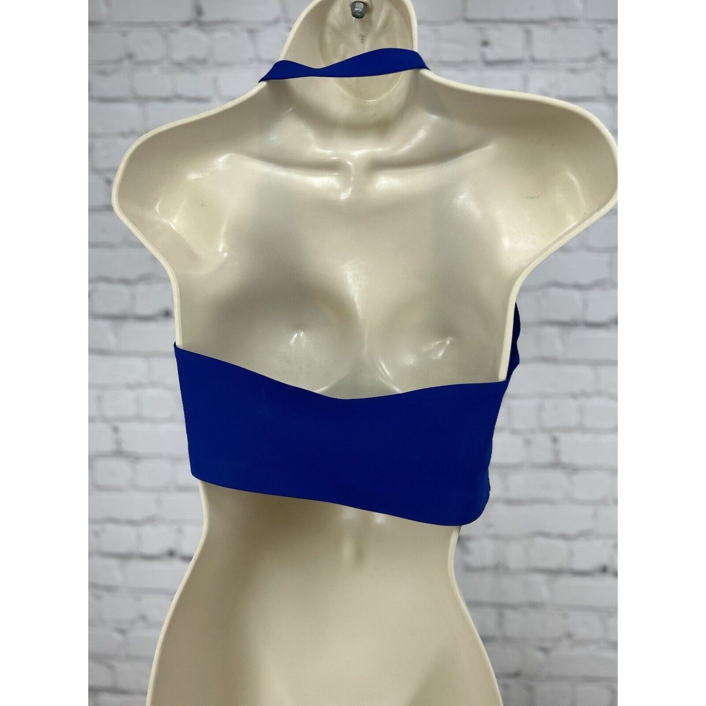 Free People Intimately Wireless Blue Halter Seamless Bralette Size Medium M