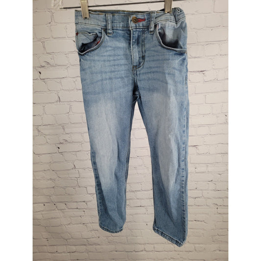 Wrangler Kids Medium Wash Elastic Waist Relaxed Taper Jeans 5TEBWRF Youth 8R