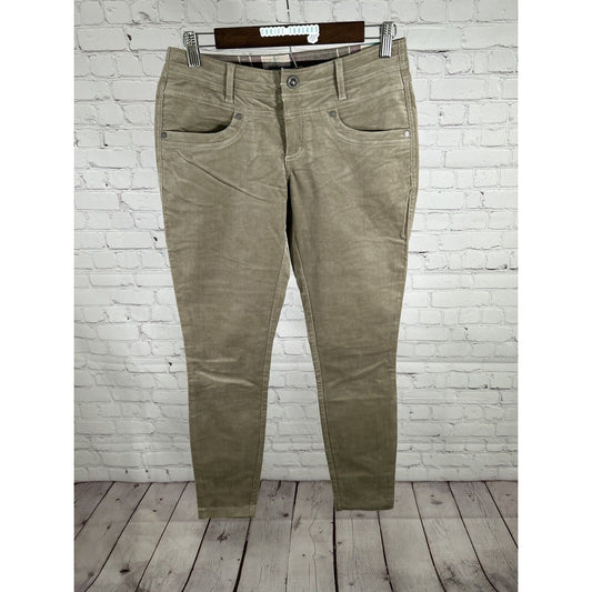 Kuhl Women's Streamline Skinny Light Brown Corduroy Pants 4 Short (29 x 28.5)